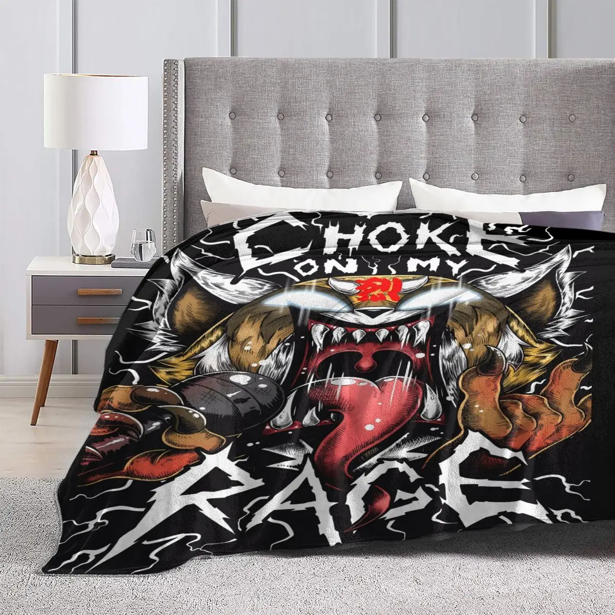 Одеяла Aggretsuko Choke On My Rage фланелевые постельные принадлежности для путешествий в