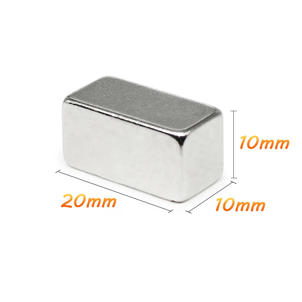 

1/2/5/10/15/20/30PCS 20x10x10 Rectangular Strong Powerful Magnets N35 20x10x10mm Block Rare Earth Neodymium Magnet 20*10*10 mm
