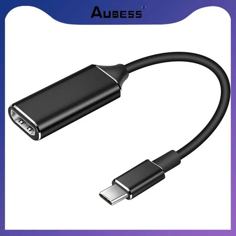 

Aluminum Alloy Shell Usb C To Hd-mi Tv Display Adapter Converter Type-c To Hd Video Cable Splitter Type C To -compatible