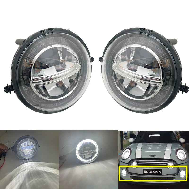 2 шт. светодиодные DRL дневные ходовые огни Halo кольцевые позиционные лампы для Mini