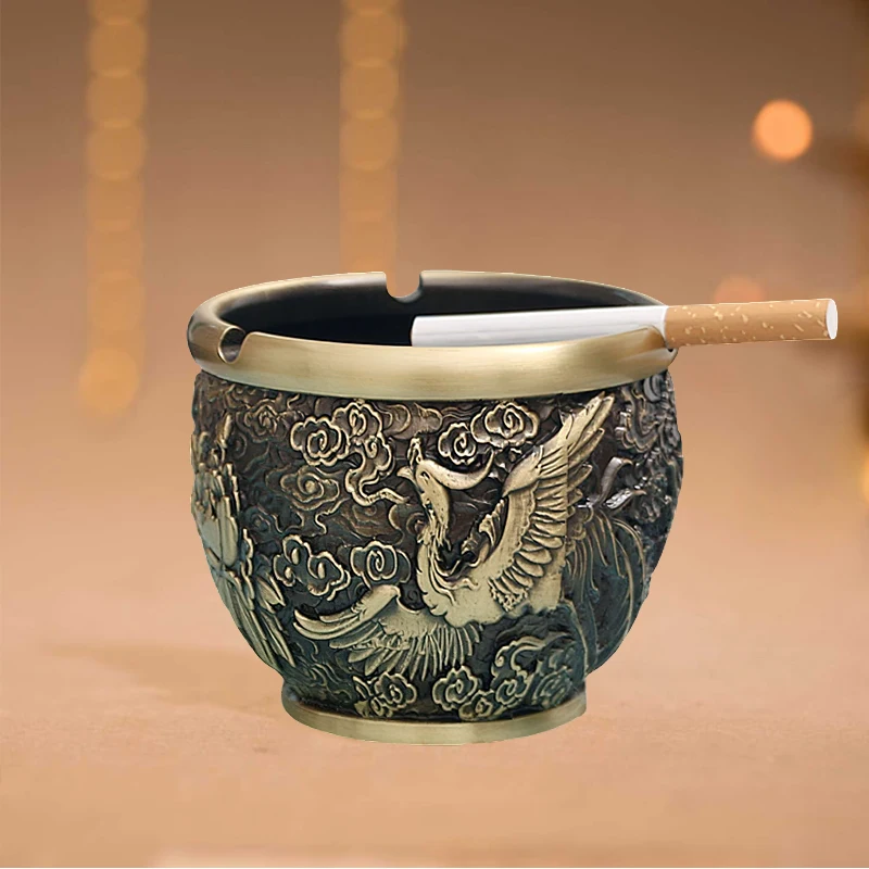 

Lucky Double phoenix harmony figurine Ornament home Decoration Good luck Spreading wings Phoenix statue