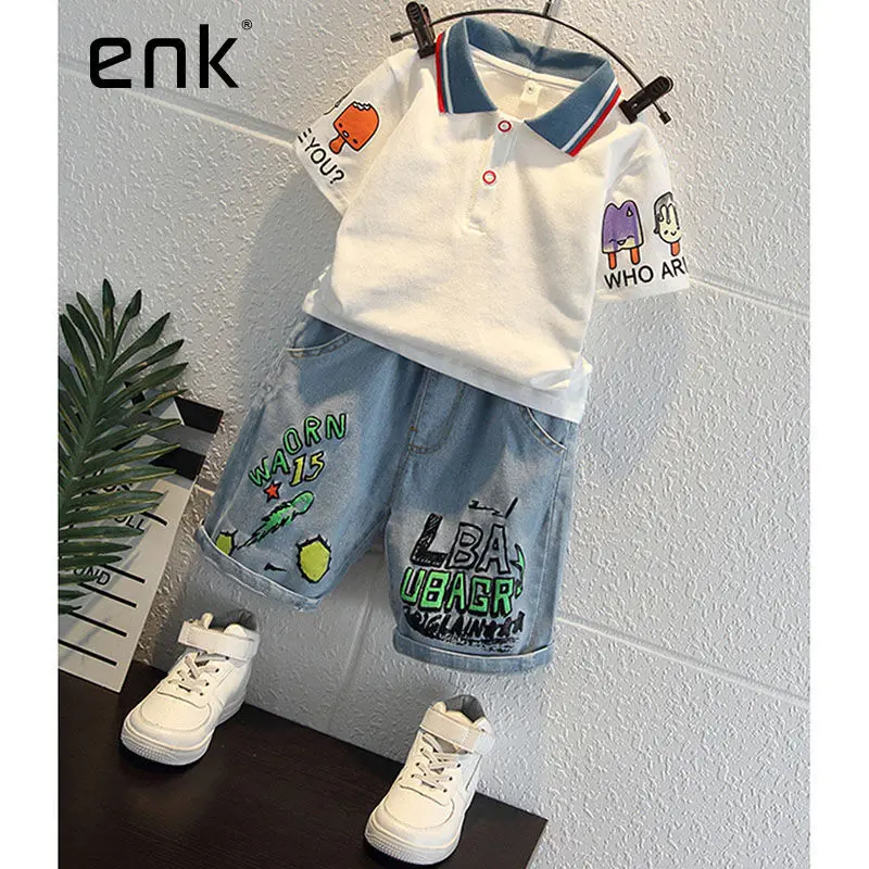 Boys' Suit 2022 Summer Thin Children's Clothing Handsome Baby Short-Sleeved Clothes Children's Casual Summer Clothes