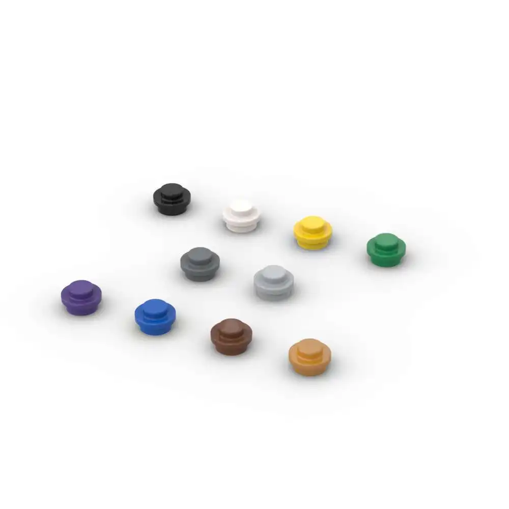 MOC 10 шт. головоломка деталь 4073 круглая 1x1 строительные блоки 6141 30057 Детская игрушка