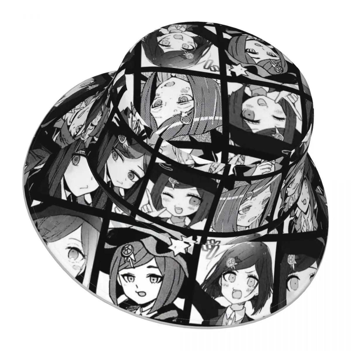 Danganronpa,Himiko Manga reflective Bucket Hat Men Women Bucket Hat Outdoor Sunscreen Beach Hat Sun Hiking Fishing Cap