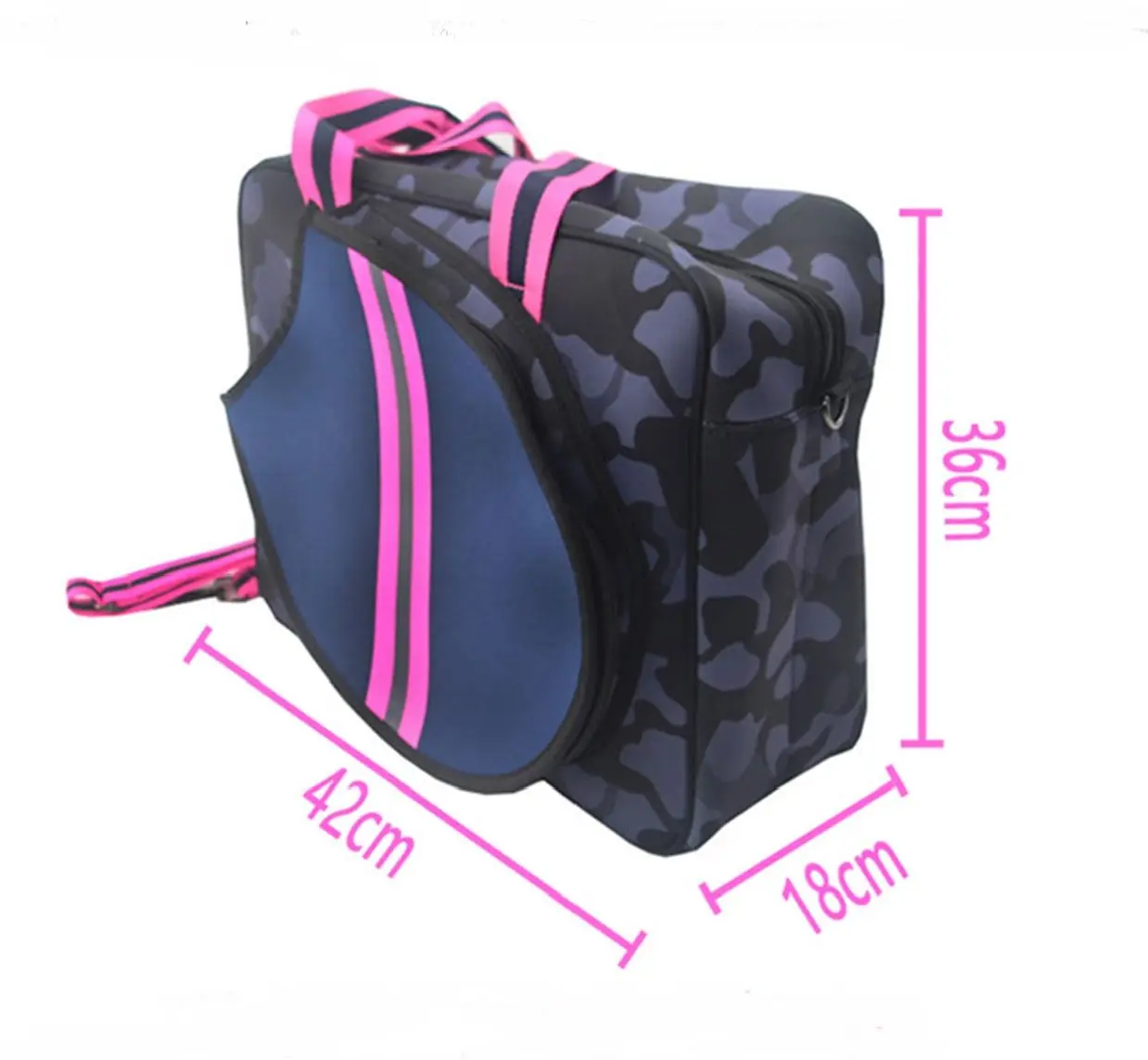 2022 Unisex Camo Neoprene Tennis Bag Waterproof Handbag Adjustable Strap Tennis Sports Shoulder Bag For Gym Outdoors Domil103 &