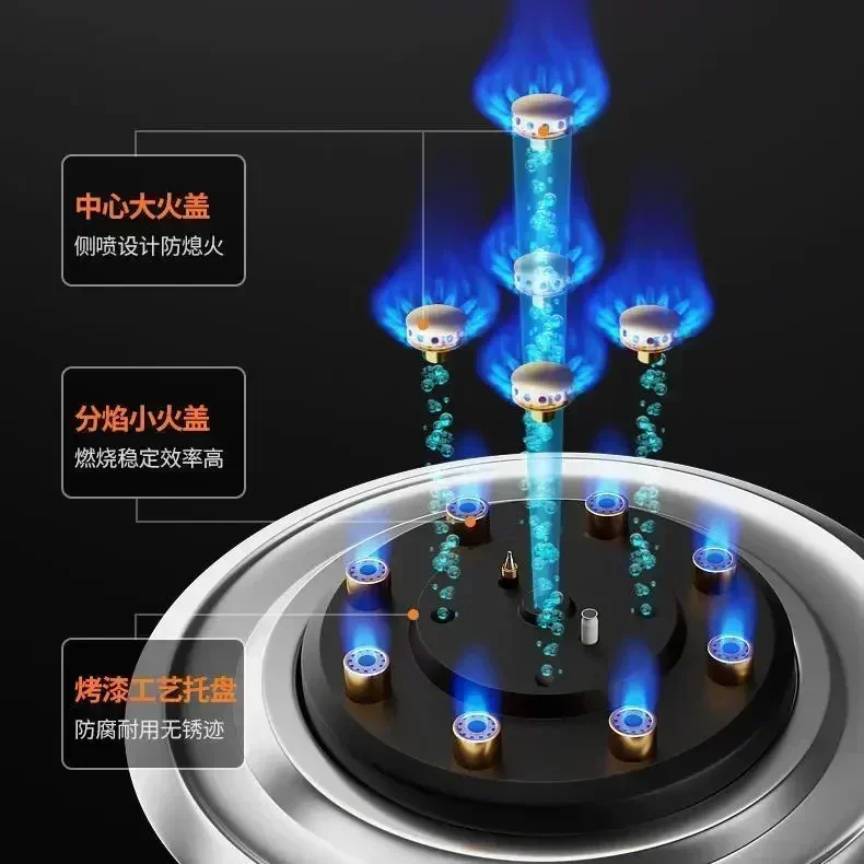 Бытовая газовая плита диаметром кВт встроенный стол из нержавеющей стали для