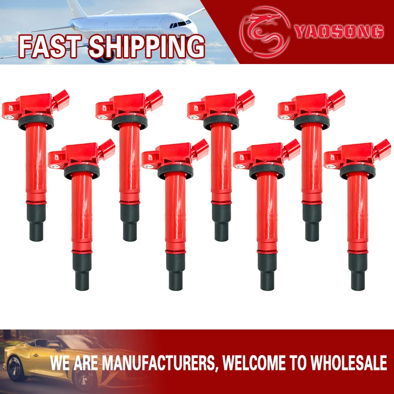 8 шт. катушка зажигания для Toyota Camry Corolla Matrix Solara 2.4L 4Runner Hiace Hilux Tacoma 2.7L Tundra FJ Cruiser 4.0L