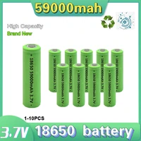 original high quality 18650 59000mah big capacity rechargeable lithium battery 3 7v suitable for flashlight battery electronic