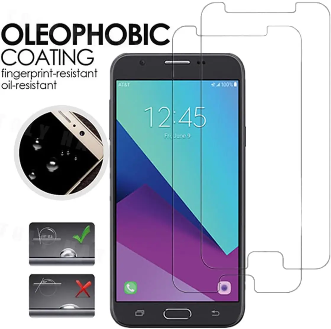 Фото Защитное стекло для Samsung Galaxy J7 Prime - защита для смартфонов, подходит для серии Samsung Galaxy J7 Prime №3