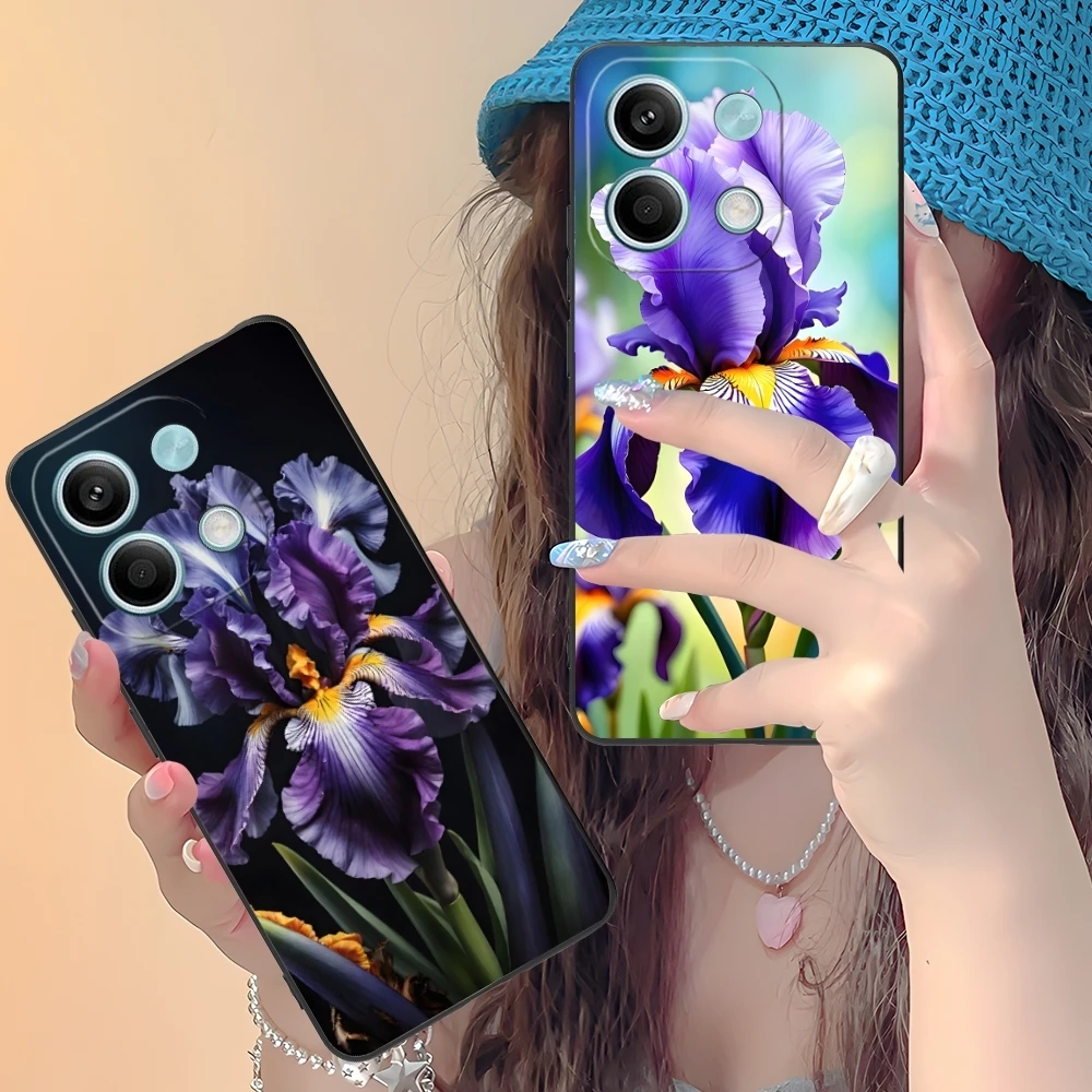 Чехол для мобильного телефона Iris Flower Pretty чехол Xiaomi Redmi Note 13 12 11 10 9 8 7 6 S A Pro Lite Plus