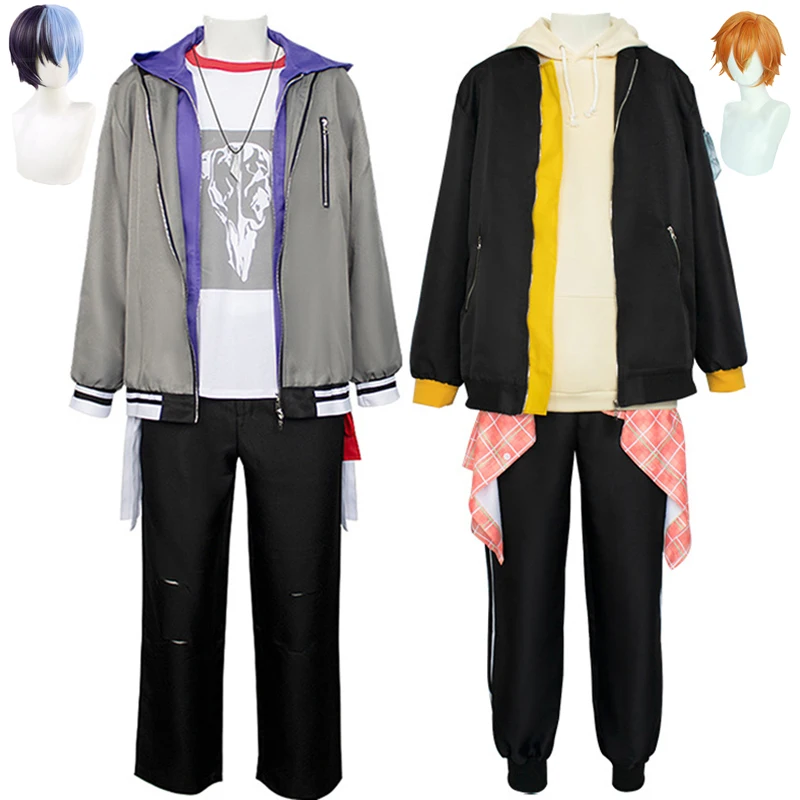 

Anime Project Sekai Colorful Stage Aoyagi Toya Shinonome Akito Cosplay Costume Adult Unisex Causal Uniform Suit Halloween Party