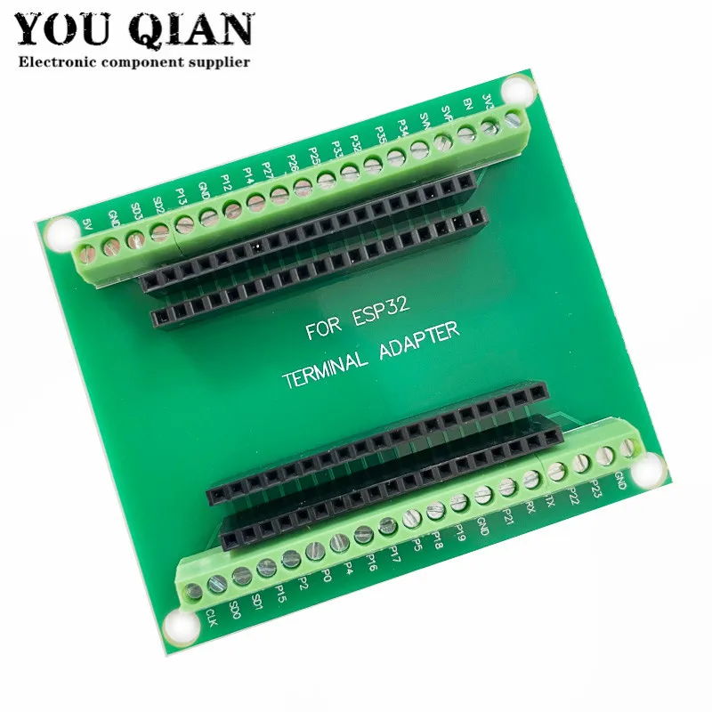 ESP-WROOM-32 макетная плата микроконтроллера ESP32, плата расширения GPIO 1 в 2 для узкой версии 38PIN