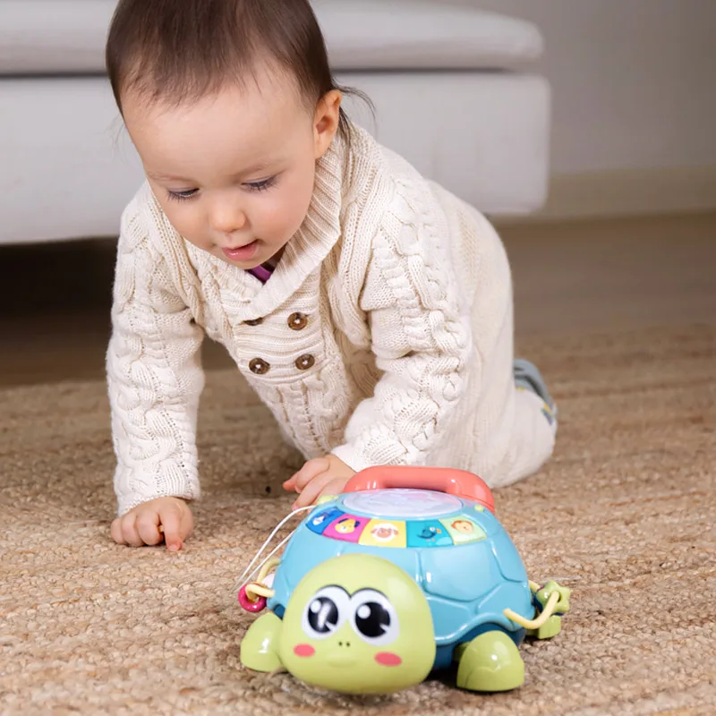

Baby Toys 0 6 12 Months Musical Turtle Toy Lights Sounds Musical Toy for Baby Girl Boy Montessori Educational Toy for Kids