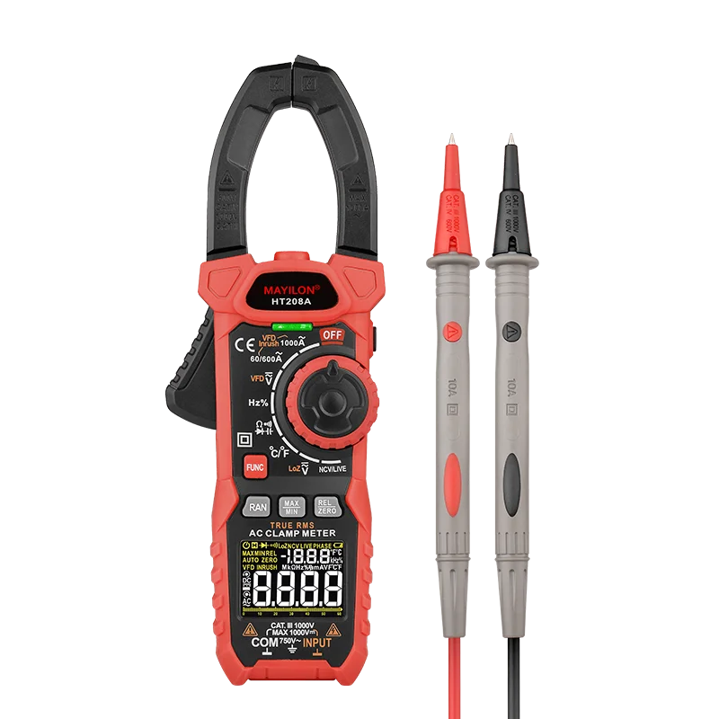multi-function professional Portable Handheld Digital clamp meter electrical AC/DC Voltage current uni-t clamp meter