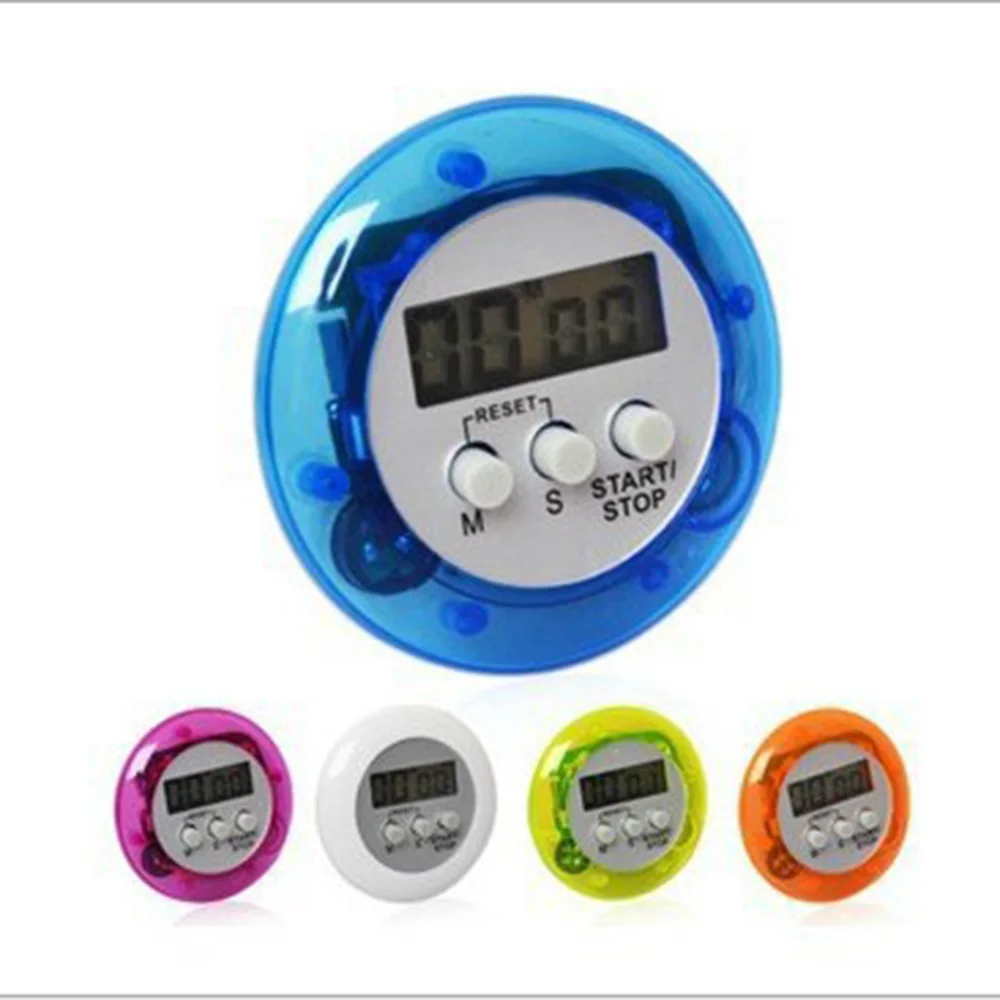 300pcs Magnetic Circular LCD Digital Kitchen Countdown Timer Cooking Counter Reverse Timer Alarm Clock