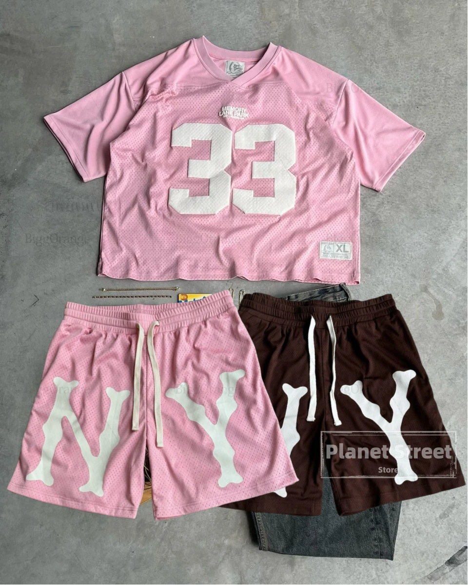 Спортивный костюм в стиле Харадзюку для баскетбола комплект из футболки и шортов