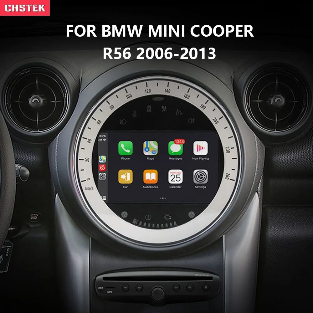 

CHSTEK Android 11 Car Radio PX6 For BMW Mini Cooper R56 2006-2013 GPS Navigation Bluetooth Radio DAB DSP Stereo CarPlay Head