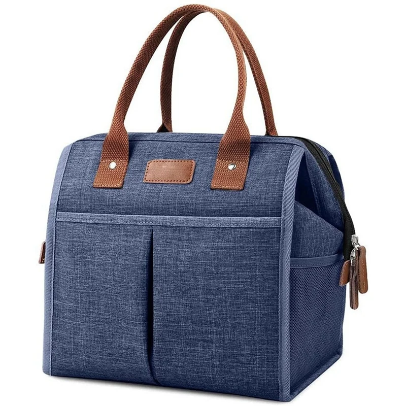 

Сумка для ланча для женщин и мужчин, большая изолированная сумка для ланча, сумки-тоуты, многоразовый Ланч-бокс для взрослых с водостойкой