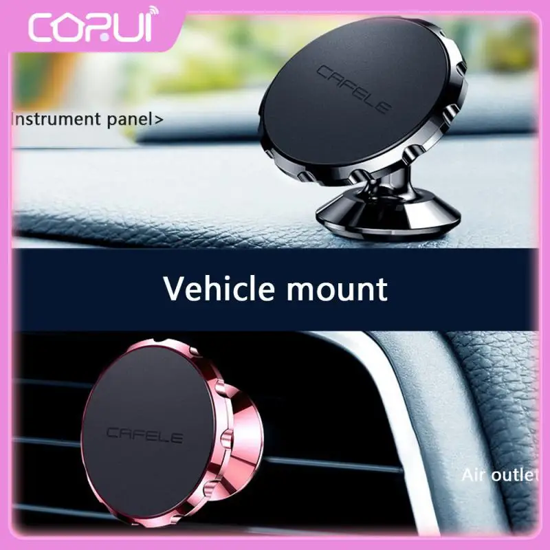 

Silver Universal Magnetic Suction Mobile Phone Bracket Automatic Adsorption Mobilephone Bracket Suction Cup Safe And Fast Stable