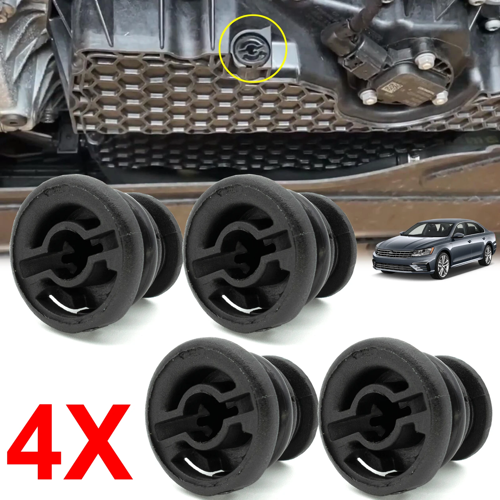 

2 Pairs Engine Oil Drain Plug Sump Pan 06L103801 For Audi A1 A3 A4 Allroad A5 Sportback A6 Q3 Q5 Q7 S3 TT For Porsche 911 Macan