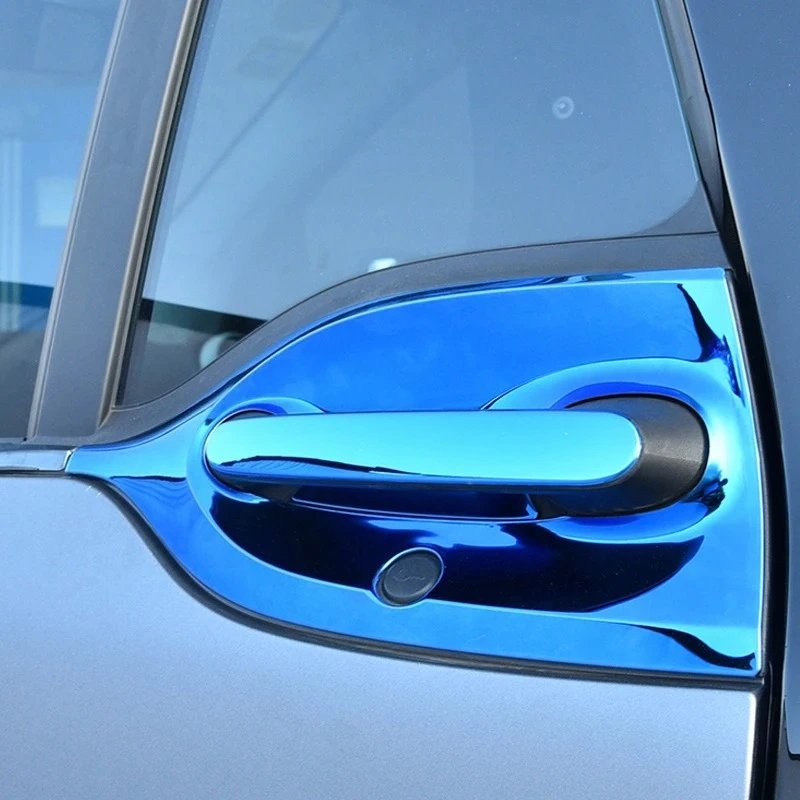 Фото Дверная ручка автомобиля, защитная чаша, наклейки на отделку для Smart Fortwo 453 2018-2020, защита от царапин №5