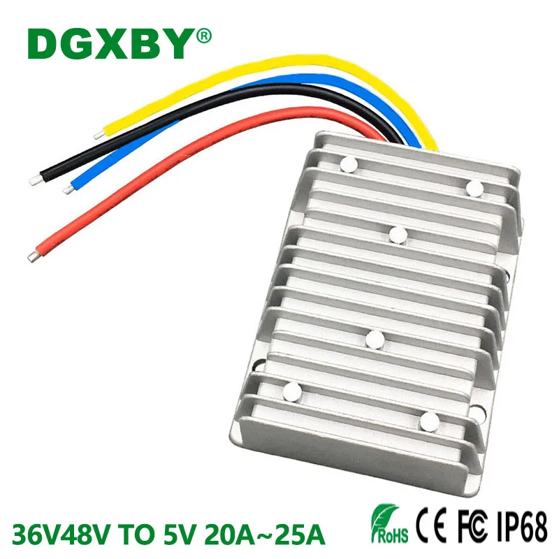 

DGXBY Isolated Power Supply 36V48V TO 5V 10A 15A 18A 20A 25A Vehicle Module 30V~60V to 5V Converter CE RoHS Certification