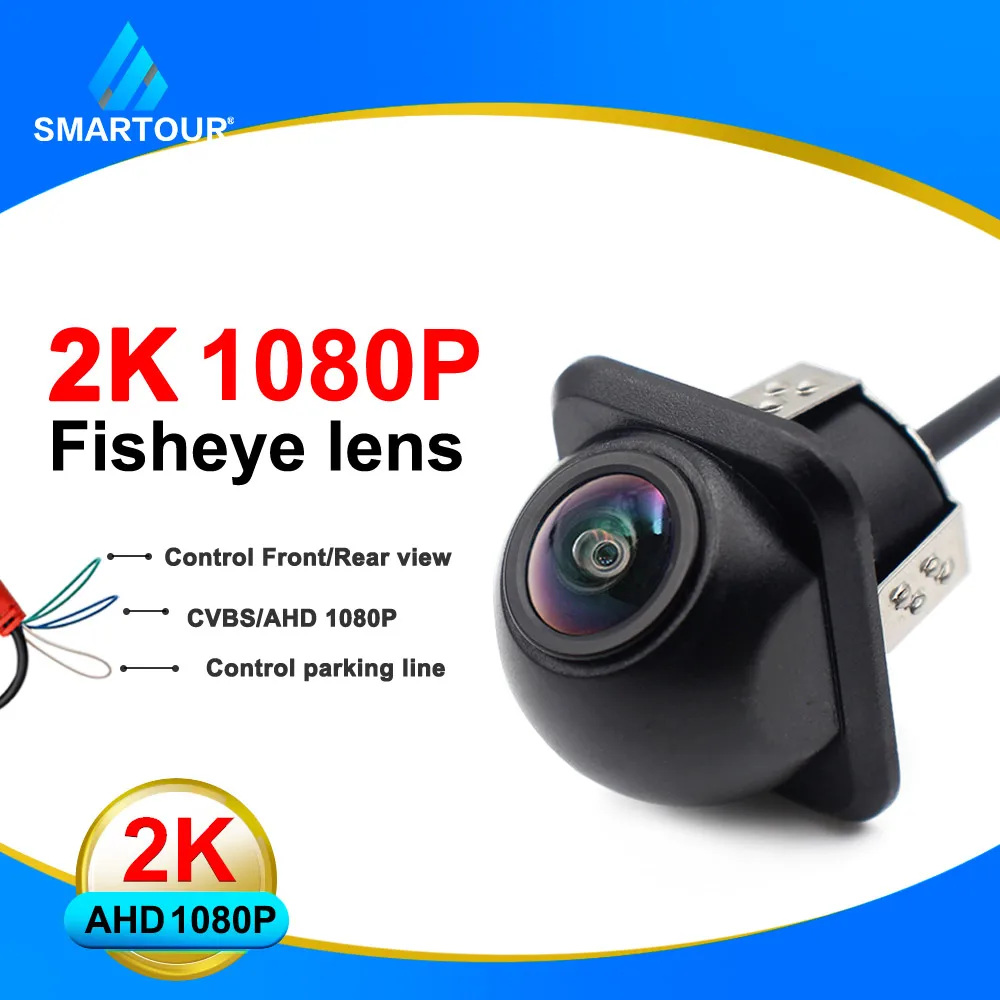 SMARTOUR Fisheye 1080P HD AHD CCD Vehicle Night Vision Rear View Reverse Parking Black Car Camera For Android DVD Monitor SMARTOUR Fisheye 1080P HD AHD CCD Vehicle Night Vision Rear View Reverse Parking Black Car Camera For Android DVD Monitor