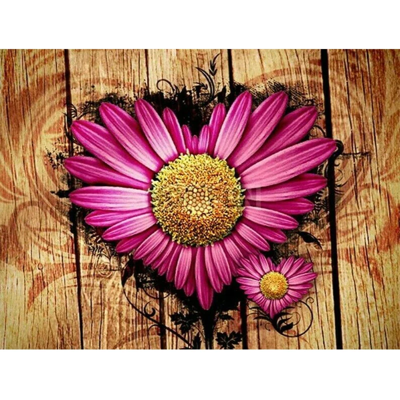 

5D DIY Diamond Painting Cross Stitch Kits Sunflower Heart of Rhinestones Mosaic Art Drill Diamond Embroidery Home Decoration