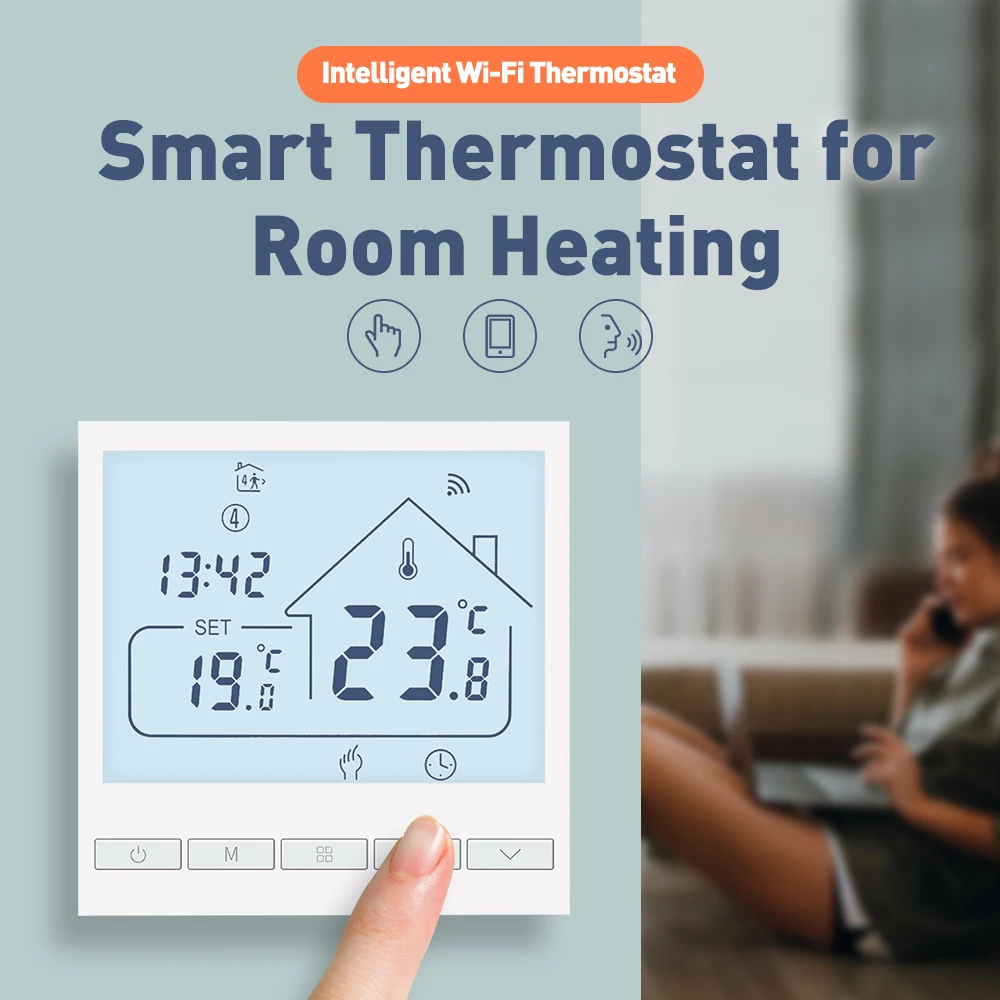 

Tuya WIFI Smart Thermostat for Electric Floor Heating Water/Gas Boiler Temperature Remote Controller for Google Home, Alexa