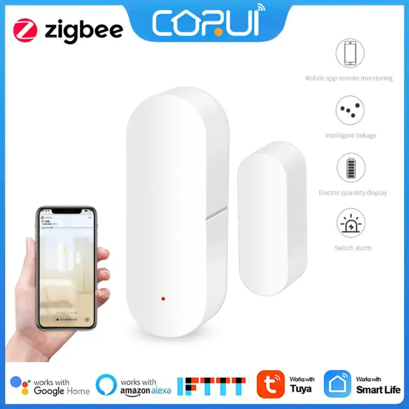 

Smart Home Smart Window Sensor App Remote Control Independent Work With Alexa And Google Assistant Door Magnetic Zigbee