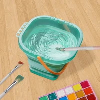 himi waterproof portable folding bucket stotage bag multifunctional art painting brush wash bucket travel wash bag with holder