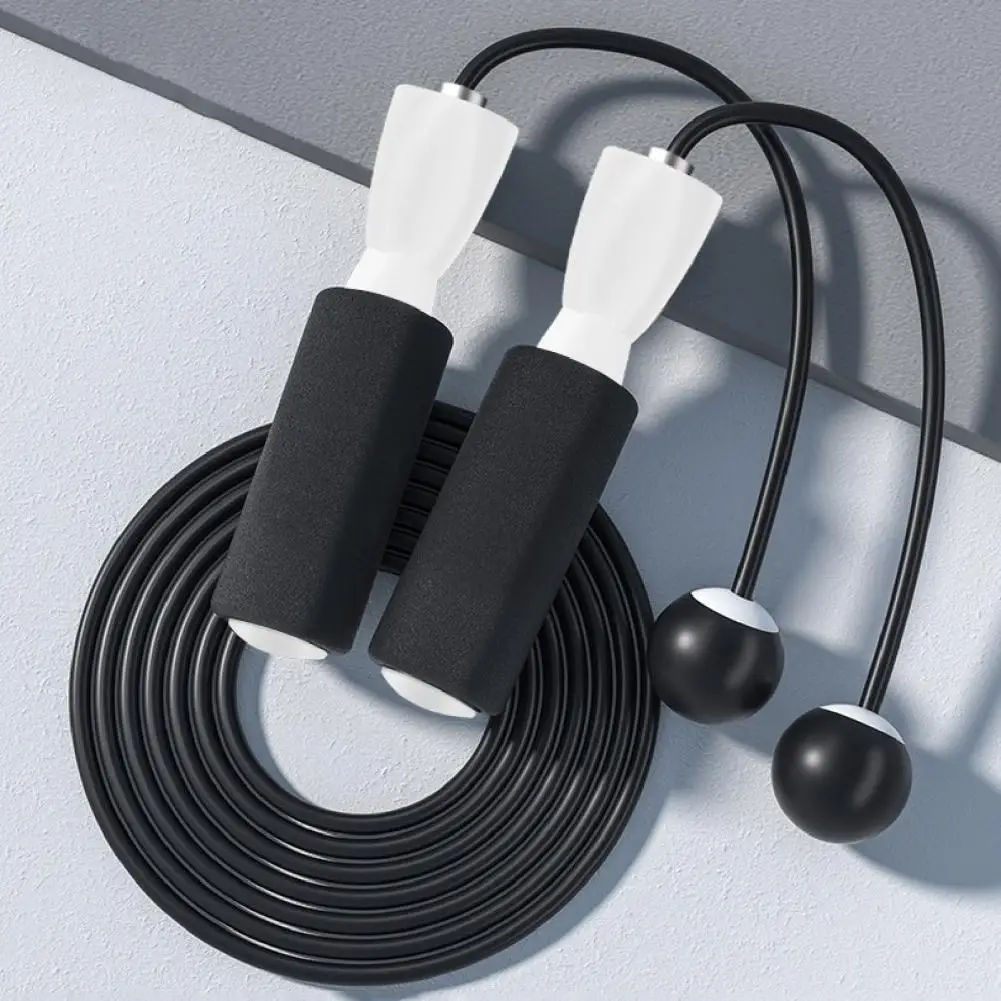 Тренировочная Скакалка с гладкой дугой губчатая ручка двойного использования