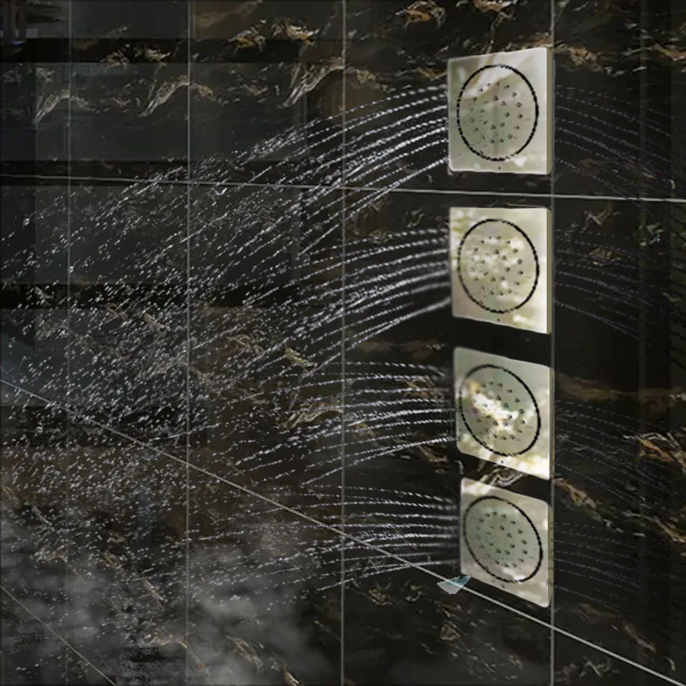 Душевая система со скрытой Термостатической кнопкой многофункциональный набор