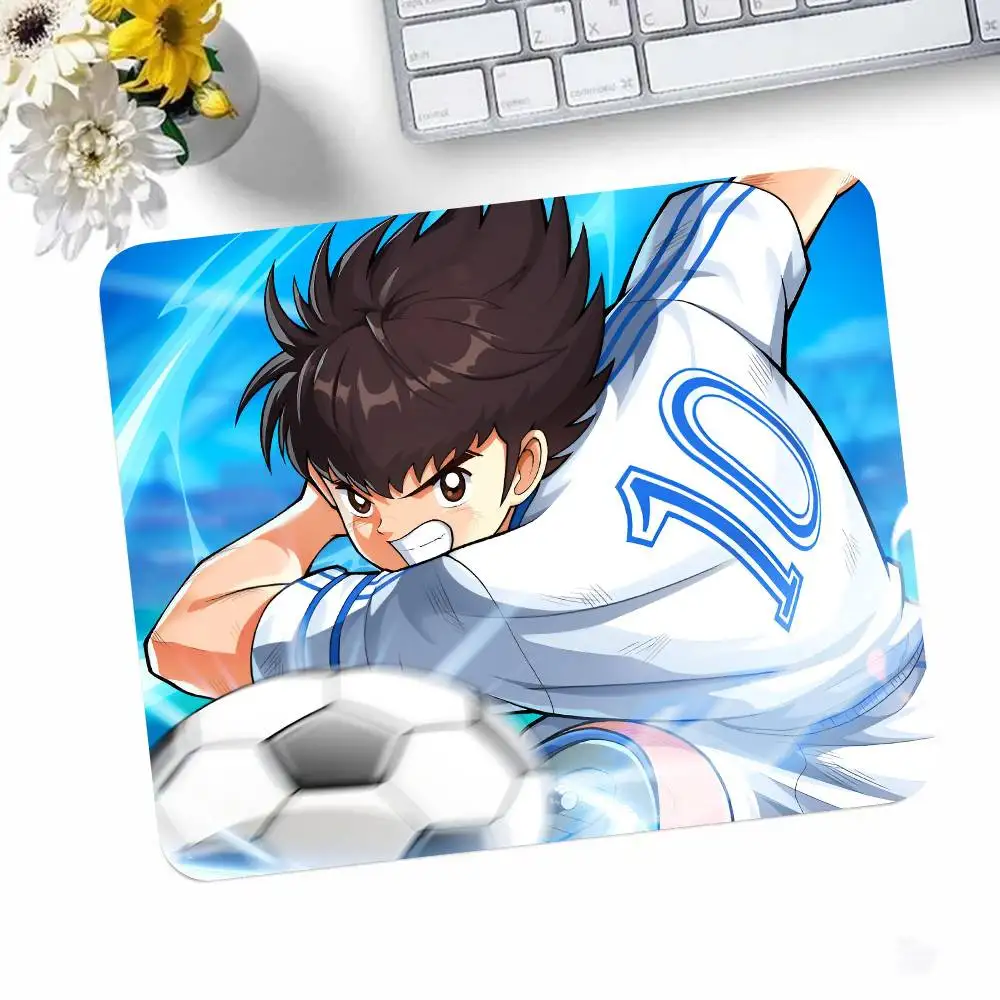 Фото Коврик для мыши Anime C-Captain Tsubasa-a, небольшой коврик для мыши с замком LockEdge для геймеров, прямоугольный противоскользящий резиновый коврик для компьютерного стола №4