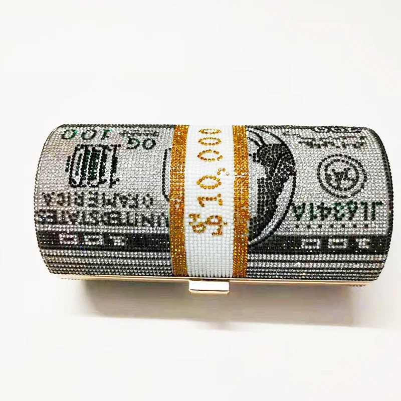 

Сумка-клатч металлическая, жесткая, с карманами для банковских карт