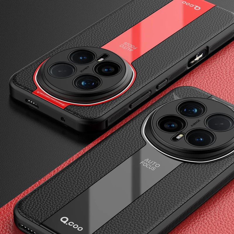 Фото Чехол для Honor Magic 8 Pro, магнитный роскошный кожаный чехол Lichi + мягкий ТПУ, ультратонкий защитный матовый чехол для HONOR Magic8 №2
