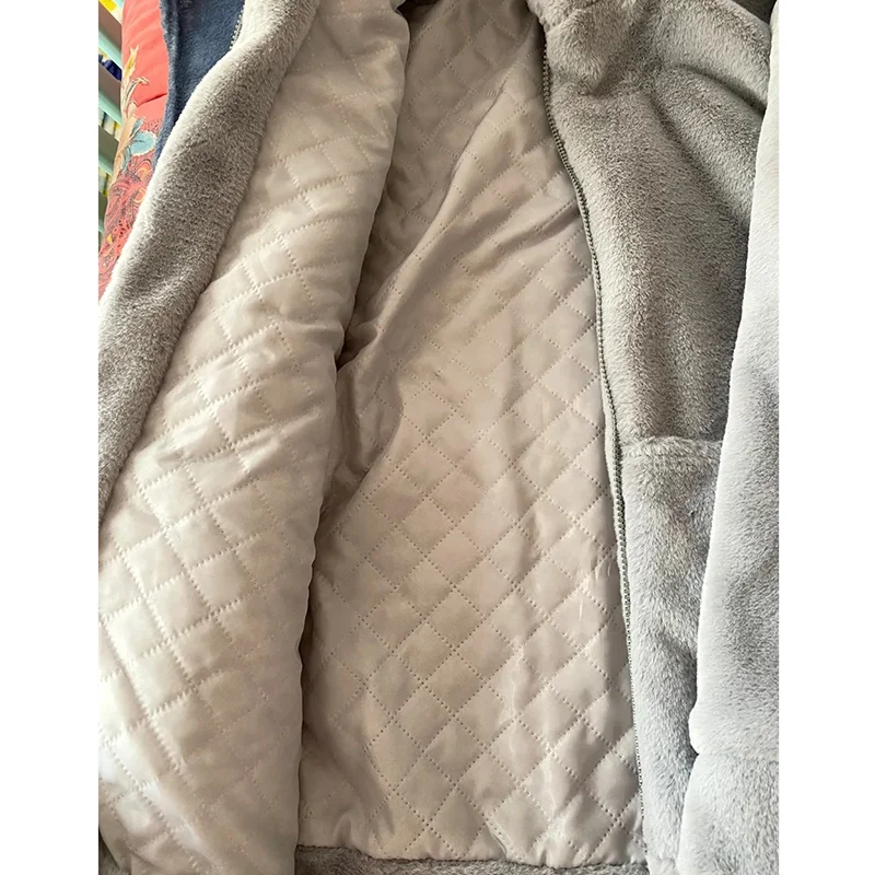 Зимняя одежда куртки с капюшоном из искусственного меха женские повседневные