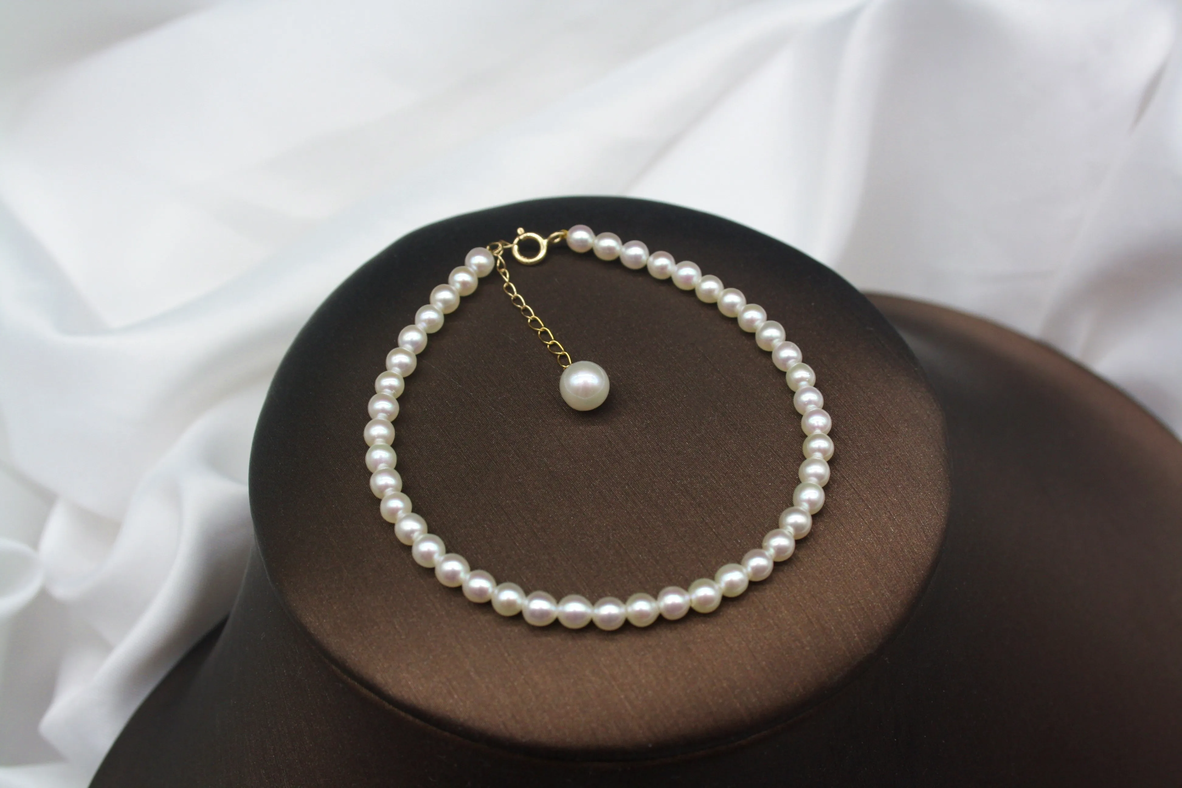 Мини 3-4 мм японский браслет из натурального жемчуга Akoya натуральные женские