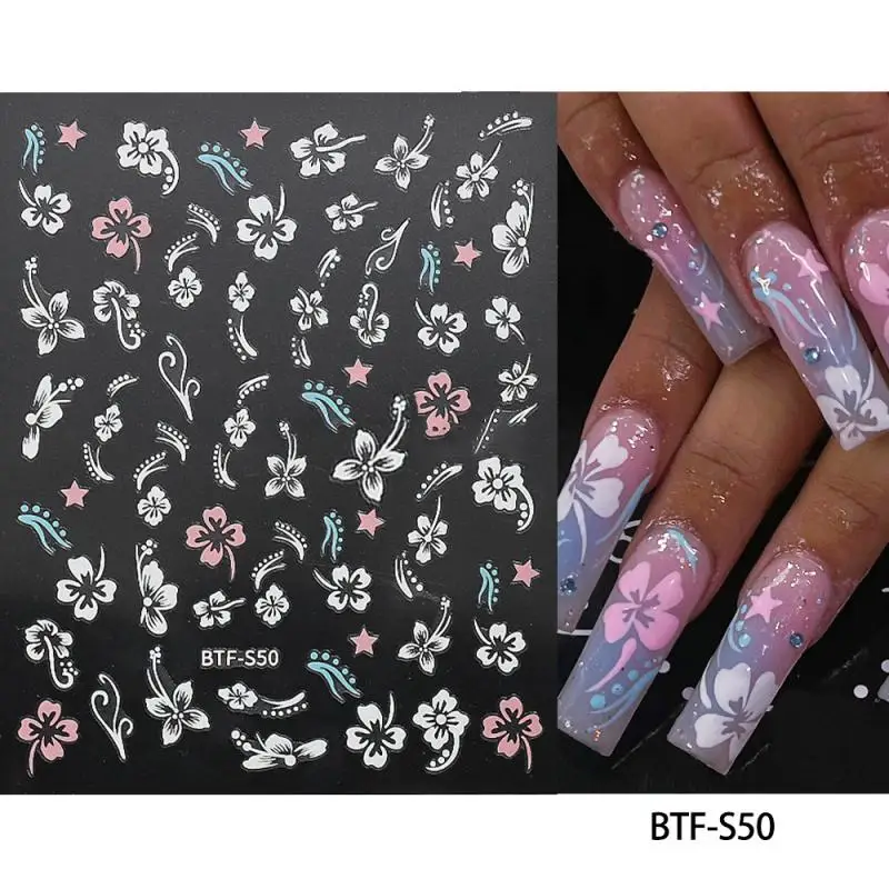 

Decorative Stickers 1.5g Showing Off Is Popular Selected Materials Strong Stickiness Summer Fresh Nail Stickers 8cm*10.5cm