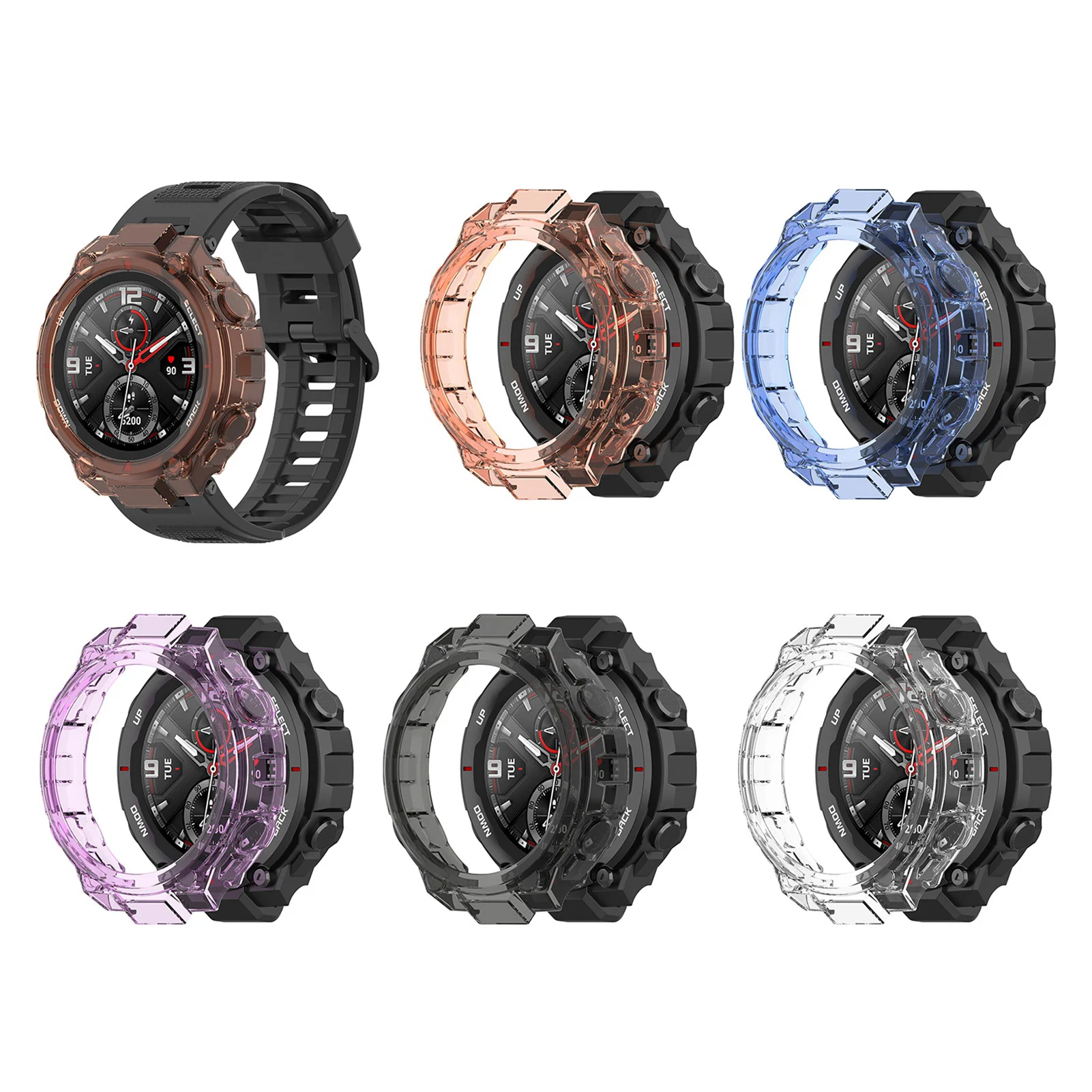 

Защитный чехол из ТПУ для смарт-часов Amazfit T -Rex PRO