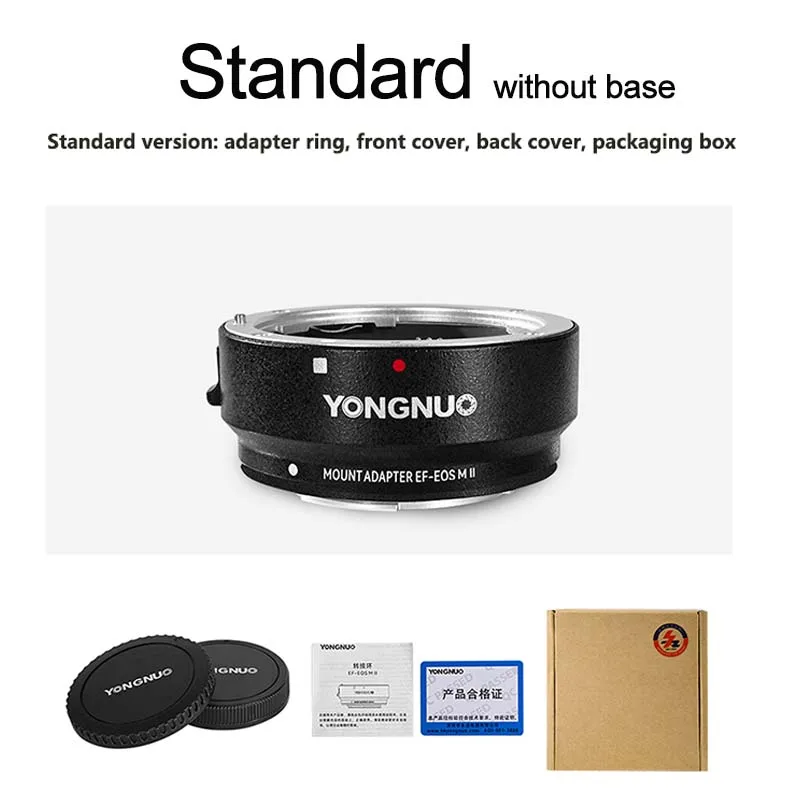 Кольцо-адаптер Yongnuo для объектива с автофокусом камеры M5 M6 M50 M200 Canon EF креплением EOS