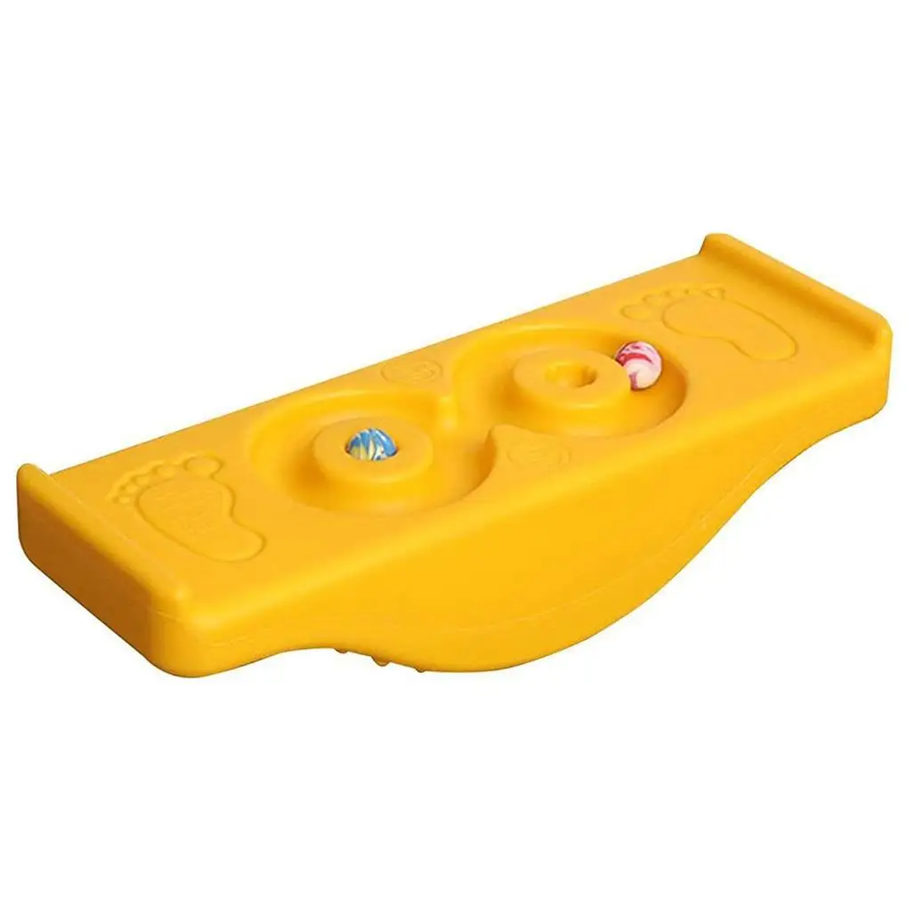 

Детская балансировочная доска, обучающее оборудование для дома и улицы, игровой прорезыватель, игрушка для фитнеса и игр, желтая