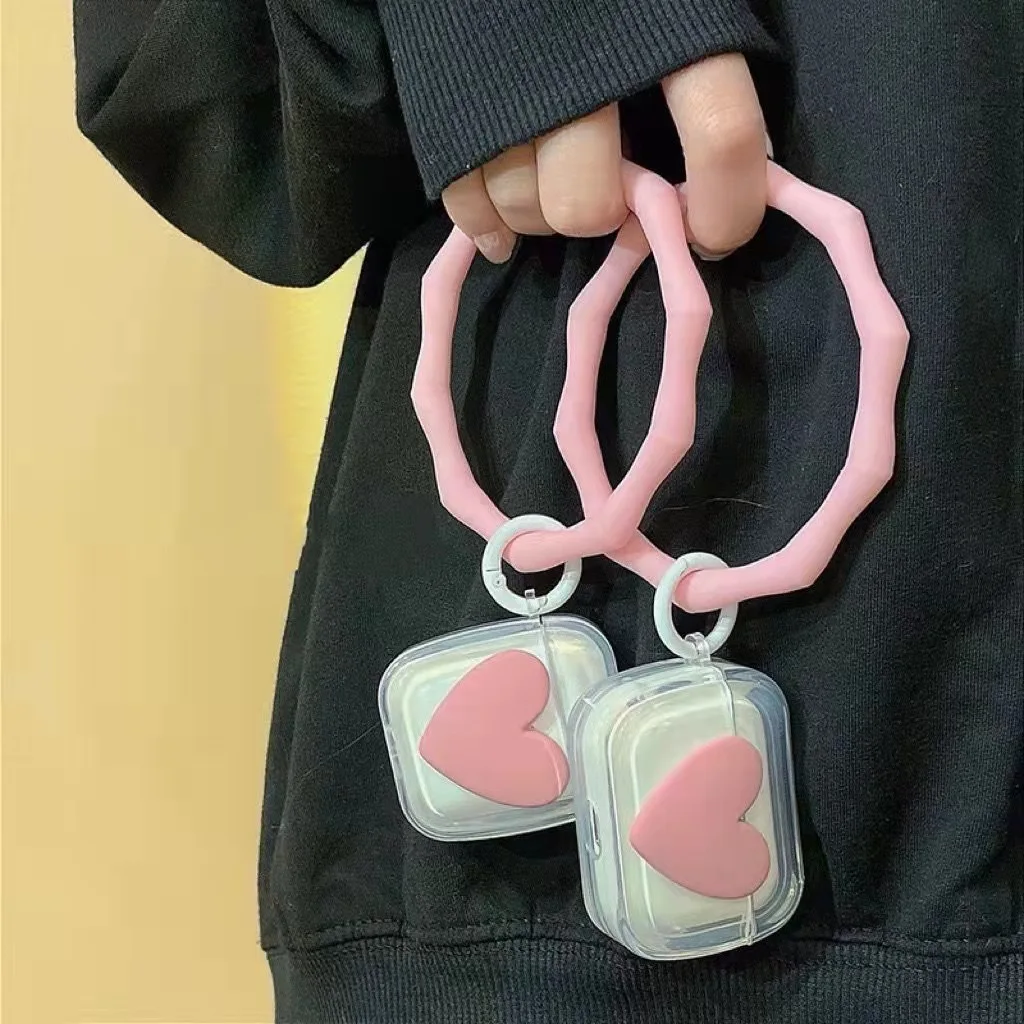 

stereo pink love For AirPods 1/2 3 generation bracelet wireless Bluetooth Case For Airpods Pro new Soft protective sleeve