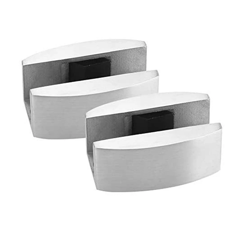 

2PCS Floor Guide Glass Sliding Door Stainless Steel Floor Guide For Frameless Sliding Glass Doors Guide Replacement