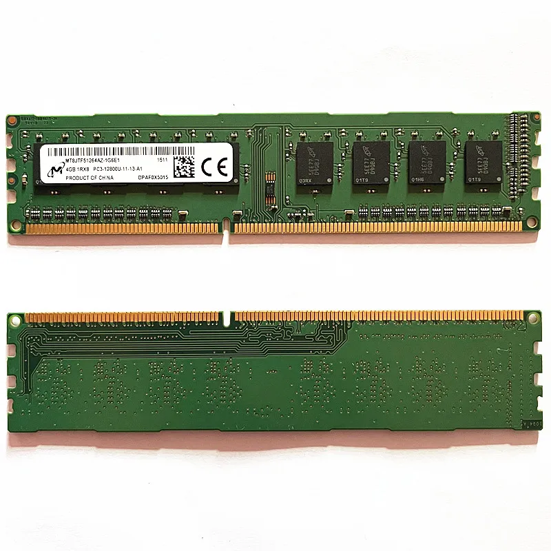 

Micron DDR3 RAMS 4 Гб 1600 МГц MT8JTF51264AZ-1G6E1 4 Гб 1RX8 PC3-12800U-11-13-A1 mm 240pin Desktop Memory 1,5 V