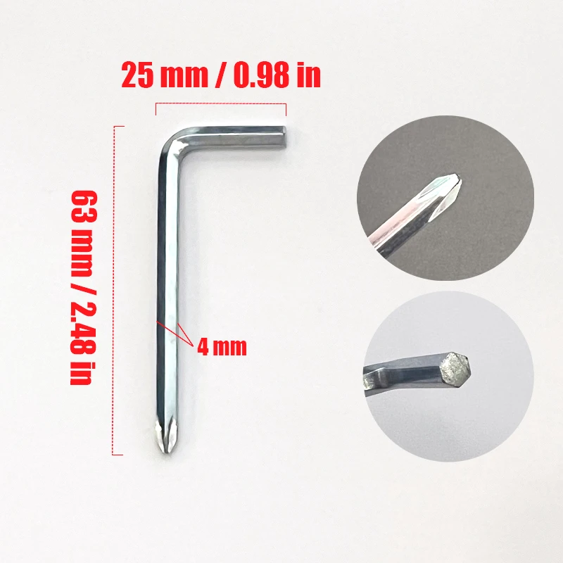 

L-образная двойная отвертка — шестигранный ключ и крестообразный ключ | Магнитный наконечник из закаленной стали | Инструменты для ремонта велосипедов/мебели