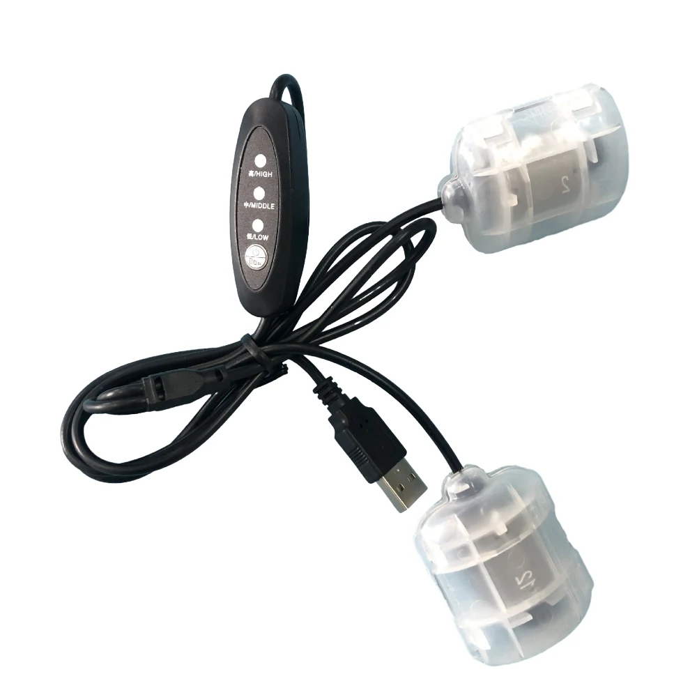 

DC5V USB вибрационный двойной двигатель, 3-скоростной регулятор, массажное устройство, вибрационный двигатель для разведения лягушек, детали поясного ремня с кабелем 1,1 м
