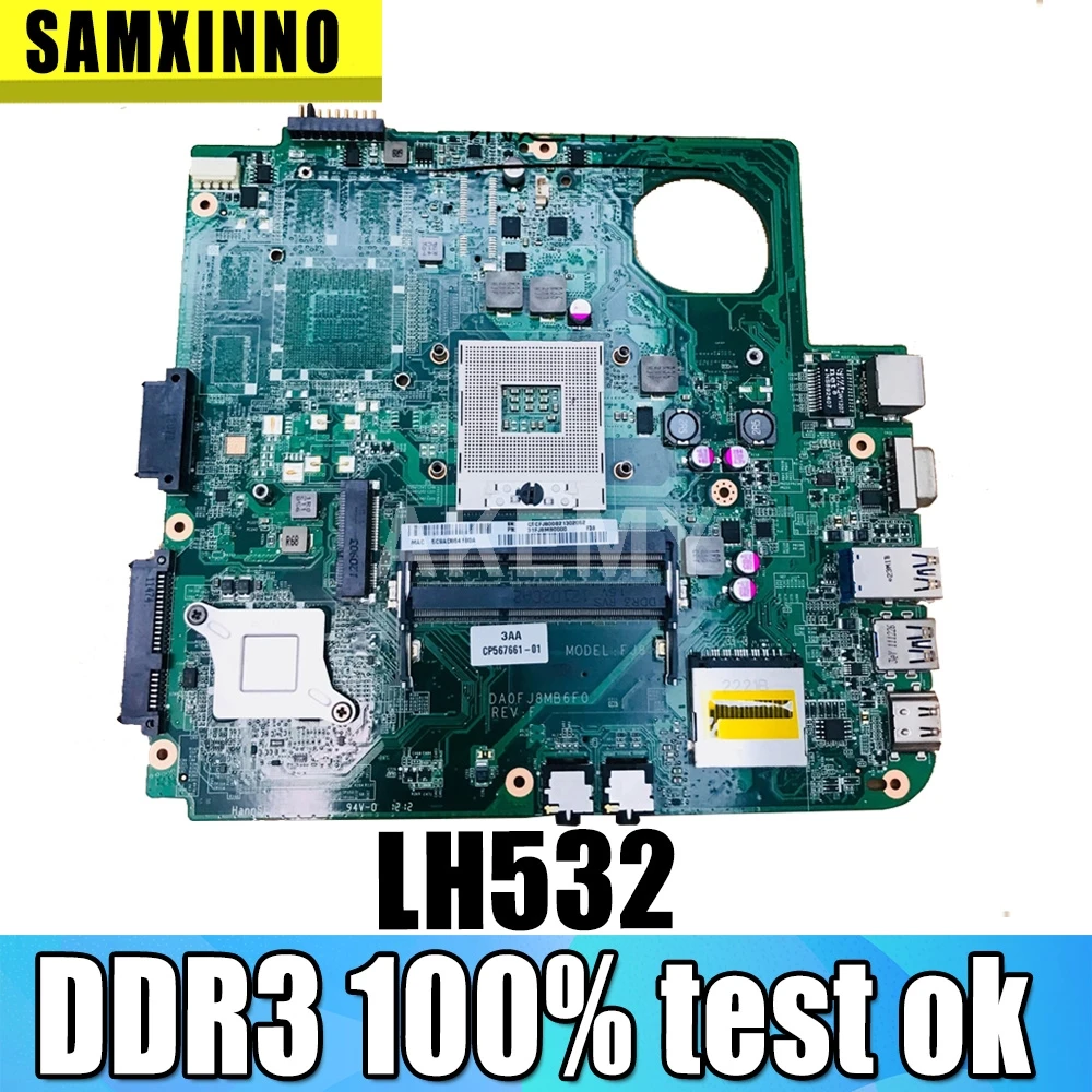 

DA0FJ8MB6F0 Laptop motherboard for Fujitsu LIFEBOOK LH532 mainboard DDR3 s989 100% test work