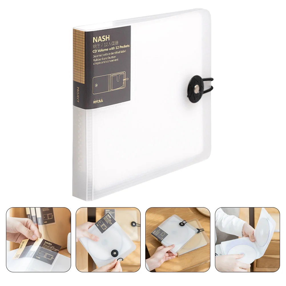 

12 Capacity Video Game Storage Bags Disc Case Vcd Organizing Box Organizadora