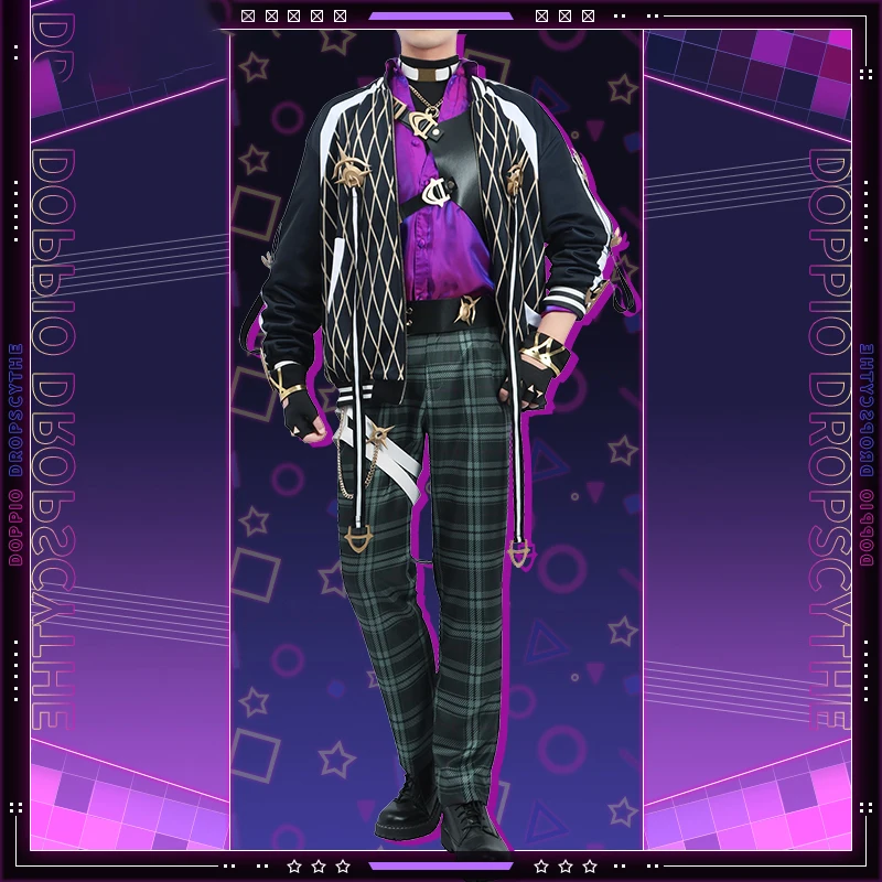 

COSMART [Customized]Vtuber Nijisanji XSOLEIL Doppio Dropscythe Fashion Uniform Cosplay Costume Halloween Party Suit Unisex S-3XL